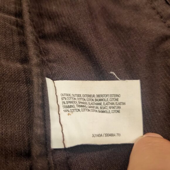 Esprit Corduroy Trucker Jacket Size 8 Cotton Spandex Brown Casual Jacket - Picture 9 of 14